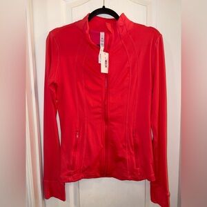 Women’s Pink Zip-Front Active Jacket